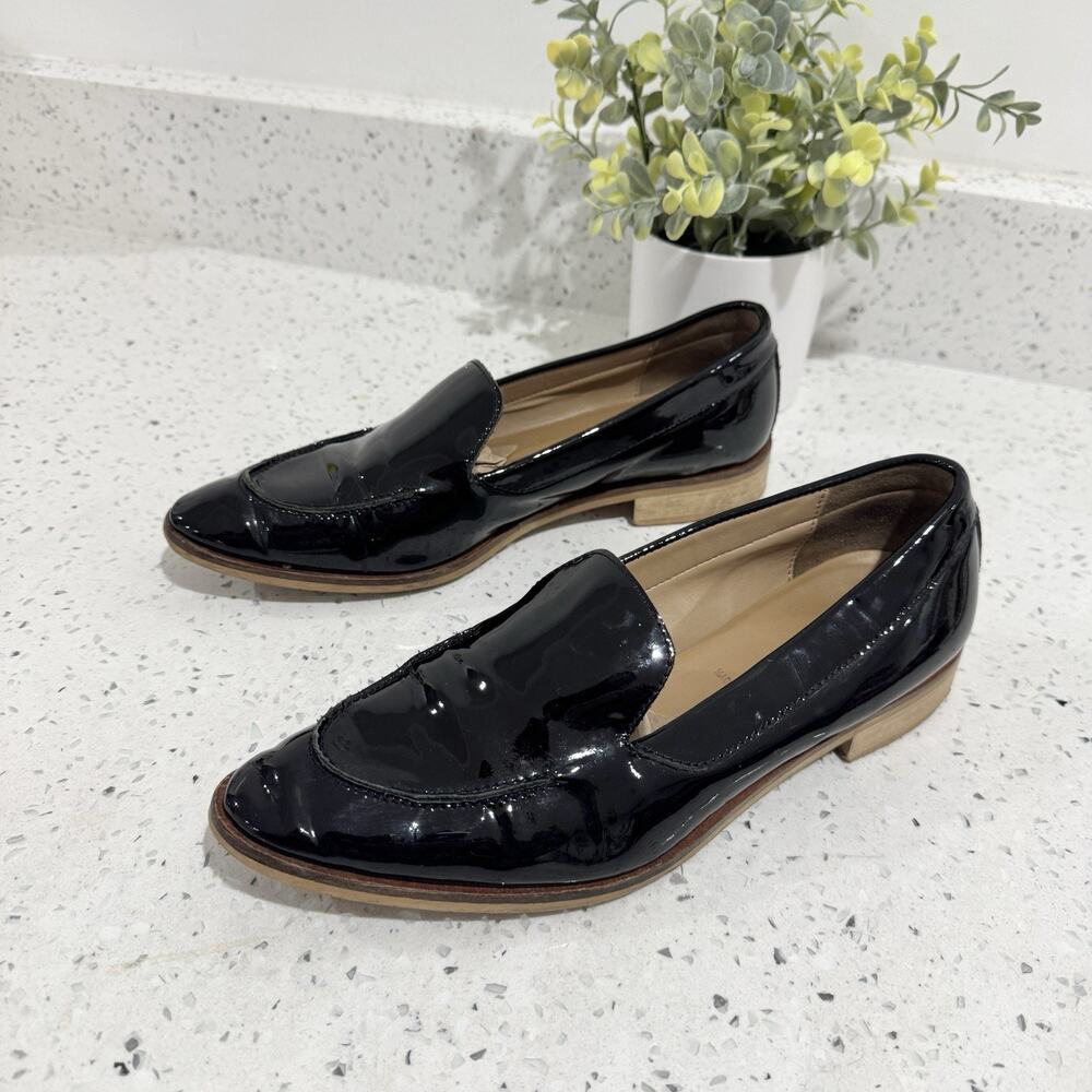 Everlane The Modern Loafer Black Patent Leather Size 8.5